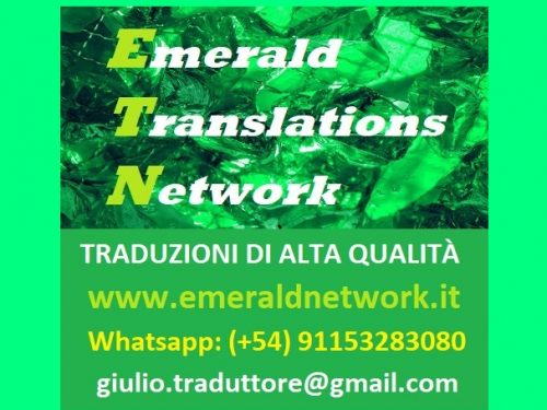 EMERALD TRANSLATIONS NETWORK, TRADUZIONI DI ALTO LIVELLO